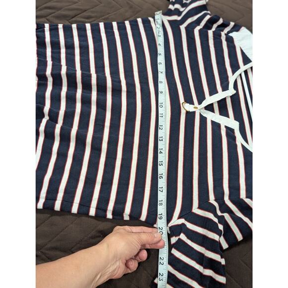 Henley neckline bretton striped Nautical style top - Picture 4 of 6